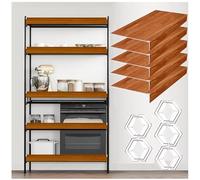 ACJSDGL wood shelf covers for wire shelving 26x14x2in Orange Color 5pcs Wire Rack Cover Non-Slip Liner for Shelves,Reduces Sagging and Keep your home organized