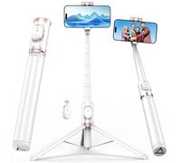 ACKIMA Treppiede per selfie da 67 pollici, treppiede compatto da viaggio tutto in 1 con telecomando wireless, supporto portatile estensibile per telefono cellulare per iPhone, Android, selfie