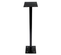 ACL - Supporto a colonna per cassette postali, design durevole, antiruggine, resistente alle intemperie, facile installazione esterna (nero)