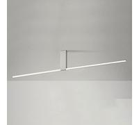 ACLBLK Plafoniera lineare da soffitto a Semi Incasso Nera 3000K 22W Plafoniera a LED Oro Lampada da soffitto Moderna Moderna a Tubo Lungo Lampada a Sospensione a soffitto a Barra per Soggiorno Camera