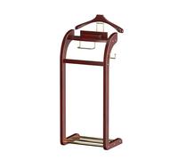 ACLFF Servo Muto da Camera di Lusso con Vassoio, Indossatore Moderno Appendiabiti, Multifunzionale Servomuto in Legno con Robusto Telaio, Terra per Ingresso, Ufficio e Camera da Letto