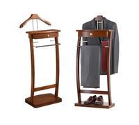 ACLFF Servo Muto da Camera in Legno Massello, Indossatore Appendiabiti con Cassetto, Multifunzionale Servomuto, Servomuto da Terra, per Camera da Letto e Spogliatoio