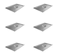 AcMax 6 pezzi GN 1/1 coperchio contenitore GN Gastronorm acciaio inox