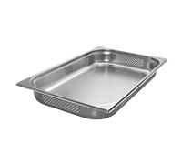 AcMax GN 1/1 - Contenitore per gas GN, in acciaio inox, 8,5 litri, profondità 65 mm, forato