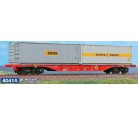 ACME 40414 Sgnss-y Rail Cargo Austria rosso traffico, con 2 bulk-container 30’