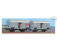 45057 Acme - Set 2 carri trasporto vino entrambi con Garitta - Art. Acme 45057