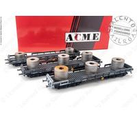 ACME 45131 set di 3 carri merci ITALSIDER SPA a sei assi di Epoca IV V