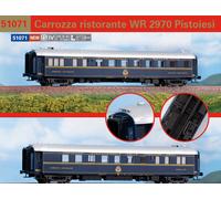 ACME 51071 carrozza ristorante FS CIWL WR 2970 "Pistoiesi" anni '70 scala H0 1:8