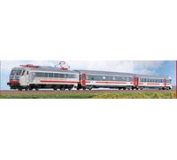 ACME 70096 SET FORMATO DA UNA LOCO E.401, UNA CARROZZA MULTISERVIZI E UNA PILOTA