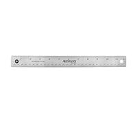 Acme Stainless Steel Ruler W/Non-Slip Cork Back 12"-Silver