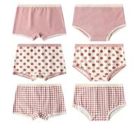 ACMEDE 6 Pezzi Mutandine Bambina Ragazza Intimi per Bambini Mutande Culotte di Cotone per Bambine Ragazze 2-14 Anni