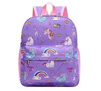 ACMEDE Zaino per bambini, zaino per bambini, zaino per l'asilo, scuola, per ragazze, unicorno, viola., 25 x 11 x 31 cm (L x B x H)., Rucksack