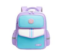 ACMEDE Zaino per Ragazze e Ragazzi,Leggero,Resistente All'acqua,Capiente,con Blocchi di Colore,Zaino Scolastico per Studenti Delle Scuole Elementari Dalla Prima Alla Sesta Classe,Taglia S/L