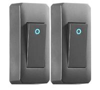 Acmerota 10A Inline-Kabelschalter für Lampen Einpoliger Schalter 250 V Schreibtischlampe Inline-Lichtschalter mit fluoreszierender Anzeige, Grau, 2er-Pack