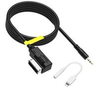 ACMEROTA Cavo AMI con connettore jack da 3,5 mm, cavo AMI MDI MMI con ingresso AUX compatibile per Audi A3/A4/A5/A6/A7/A8/S4/S6/S8/Q5/Q7/R8/TT, per VW MDI Box o sistema MMI