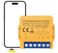 Acmerota Modulo interruttore dimmer intelligente WIFI Smart Light LED interruttore dimmer 1 marce 2 vie 150 W WiFi Smart Alexa DIY mini dimmer LED interruttore compatibile con LED e lampadine a