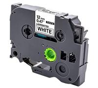 Acmerota Nastro per etichette sostitutivo per Brother TZe-231 12 mm * 8 mm nero su bianco per Brother P-Touch PT-H101C H100LB H100R H105 H107 H110 D600 D400 D210VP E100 P300BT Cube 1000 1010, 1 pz