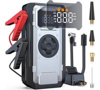 ACMOUNT 6000A Booster Avviamento Auto, 150PSI Avviatore Batteria Auto con Compressore, Starter Batteria Portatile 12V Jump Start con LED & LCD per All Benzina/Diesel 10L