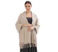 ACNCN Sciarpa da donna in cashmere, scialle pashmina, 300 g, extra large, spessa sciarpa in cashmere per l'inverno, Beige, 200cm*70cm