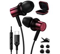 ACOCOBUY Auricolari USB C per Pixel 9 Pro XL/8a/7a/6, HiFi Stereo Auricolari USB Tipo C Auricolari con microfono per Samsung A35/A55/A33/A54/S24/S23 FE/S22/S21/S20 FE POCO X6 Pro per OnePlus 12 Nord 3