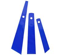 Acoeitl Set di 3 spatole in plastica blu per spalmare colla, raschietto, spazzole, resistenti, flessibili, facili da pulire, kit per l'applicazione di colla, strumento di riempimento per lavori di