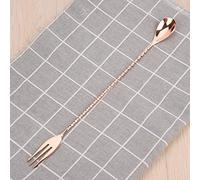 ACOGEDO 1 Cucchiaio da Cocktail in Acciaio Inossidabile, Strumento per Miscelare Bevande e caffè, con Manico Liscio e Gadget lo Cucchiaio da Cocktail SpoonBar SpoonBar da MiscelazioneCucchiaio da (#2)