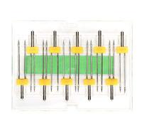 ACOGEDO 10 Aghi Gemelli Modelli Multipli Perni Doppi con Scatola di Plastica per Macchina da Cucire Domestica Stessi Diversi Fili Macchina 2 Aghi Ciascuno Doppio Che con Facilmente Gemello