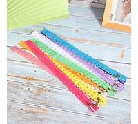 ACOGEDO 10 Pezzi Cerniera in Pizzo Stile Misto Bocciolo di Seta Forma n. 3 Nylon Accessori per Abbigliamento da Cucire 30 Cm Stabile di Classe Solida Che Liscia Nylon Alto Dotato Senza qualità Fuori