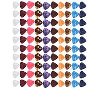 ACOGEDO 100 Pz Plettri Per Chitarra Colorati Strumenti Per Dita In Celluloide Forniture Per Strumenti A Corda 0 46mm Plettri Per Chitarra Durevoli E Usati In Celluloide Set Di ColoratiPlettri Per
