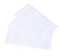 ACOGEDO 12 Pezzi Adesivi di Stencil per Sopracciglia con Scala, Modello per Sopracciglia in PVC Monouso per il Design Simmetrico della Fronte, il Sovrano del Sopracciglio Adesivo Chiaro Si Adatta a