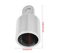 ACOGEDO 2 Pezzi in Acciaio Inox per Barche Marine Eye End Bimini Top cap Hardware Raccordo 25mm/1" Li Usavano per Fare l'estremità Questo è Progettato per Tenere Gli Occhi Eye End CapBoat