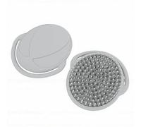 ACOGEDO 2 Pezzi Spazzola Bagno per Bambini Massaggiatore per Testa in Silicone Morbido con Cinturino Antiscivolo per Neonati Bambini Adulti Cura del Cuoio Capelluto Doccia (GRAY)