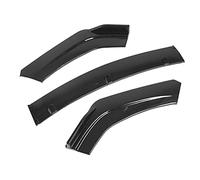 ACOGEDO 3 Pezzi Paraurti Anteriore Lip Splitter Spoiler Anticollisione Antipioggia Parti del Corpo per Auto Che Aggiungono un Senso Durab Paraurti Anteriore Spoilerparaurti Lipbumper Splitter (nero