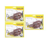 ACOGEDO 3 Set Simulazione Artificiale Morbido Silicone Lombrico Forma Esca Esca Accessorio per la Pesca4 Adatto per Riutilizzabile Morbida LombricoEsca per PescaSimulazione (4#)