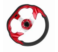 ACOGEDO 320mm l'ultima Modifica dello Sterzo in Fibra di Carbonio Mini Volante Alla Deriva (rosso） e controllabilità Morbido Si Sperimenta la Pelle Scamosciata Realizzato per Portare un Telaio