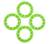 ACOGEDO 4 Pezzi Rivestimento Ruota ATV Antigraffio Plastica UNIVERSALE Go Kart Copertura di Protezione Cerchione Ruota per Pneumatici 7 Pollici Blu Altro Come Kart così com'è Il DESIGN (GREEN)