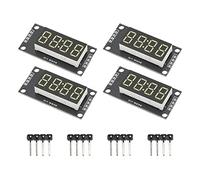 ACOGEDO 4 Set Modulo Display Tubo Digitale LED 4 Cifre 7 Segmenti 0 36 Pollici TM1637 Drive MRA110J il 0 36 Pollici Garantisce o Modulo Display Tubo Digitale a Cifre LED (Bianco MRA110F)