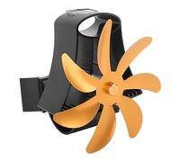 ACOGEDO 7- Ventola per Stufa a Legna Alimentata a Calore - Supporto a Parete Magnetico per Caminetto, Motori Silenziosi, Riscaldamento Efficiente, Design (GOLD)