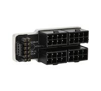 ACOGEDO Adattatore di Alimentazione ATX 8 Pin 4 Porte a 12VHPWR 16 Pin Modulo Angolato PCIe 5.0 da 600 W per Scheda Grafica (SILVER)