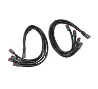 ACOGEDO Adattatore per Cablaggio da 2 Pezzi Connettore Adattatore per Cablaggio Ad Alta Termico per Luce LED 2 in Compatibile con per Leggero per Barra Luminosa a LED DT (4 in 1)