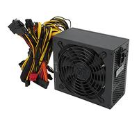 ACOGEDO Alimentatore per Miniere da 2000 W con Ventola, Circuito di Controllo Intelligente della Temperatura Multiplo, Alimentatore Efficiente per PC 110-264 V