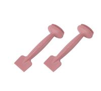 ACOGEDO Applicatore a Pennello per per Faccia a Doppia Fine in Silicone per Maschere di Fango - Strumento di Pulizia del Viso Rosa per la Cura della Pelle di qualità Spa (PINK)