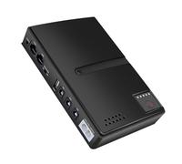 ACOGEDO Backup di Alimentazione UPS Ad Alta capacità con Batteria Al Litio 10400 MAh USB DC Output POE Versatile 6 Punti Vendita per i Sistemi di Sicurezza dei Router delle Telecamere Plug Portatile