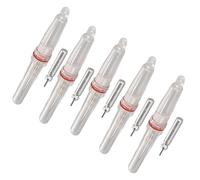 ACOGEDO Bastoncini da Pesca Leggeri con Esca da Pesca a LED da 5 Pezzi con Guarnizione in Guscio in PE per la Punta della Canna e l'uso del Manganello (Costante sul Rosso)