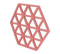 ACOGEDO Bervande di Silicone e Cuscinetti Caldi per Isolamento a Calore - Sottobicchieri da Bevanda da Tavola Morbidi, Impermeabili, Non Slitta (rosso)
