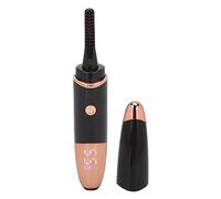 ACOGEDO Bigodino di Ciglia Riscaldate Elettriche con 4 Ingranaggi a Temperatura per uno Stile Rapido a 360 ° - Bigodino Ciglia Ricaricabile per Ricciolo Naturale - Bianco (BLACK)