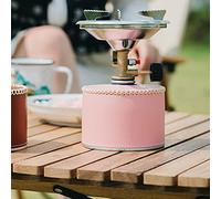 ACOGEDO Bombola di Gas Portatile in Pelle PU retrò per Accessori da Campeggio all'aperto - Ed Elegante (Pink)