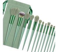 ACOGEDO Buscini per il Trucco Imposta Kit Cosmetici di Miscelazione Morbida per un Correttore in Polvere per Faccia Applicabile per i Principianti Amanti del Trucco (GREEN)