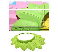 ACOGEDO Cappello da Bagno Cappello da Bagno da Morbido Doccia da Elastico a Forma di Foglia per Bambini, Proteggi da Elastico a Forma di Foglia (GREEN)