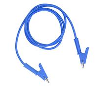 ACOGEDO Cavo di Prova con Clamp/Holder a Coccodrillo Cavo di Prova con Apertura Doppia 10 Mm per Batteria del VeicoloLato Verde Collegato su Morsetto 4 Mm 3000 V Che Consente una Migliore (BLUE)